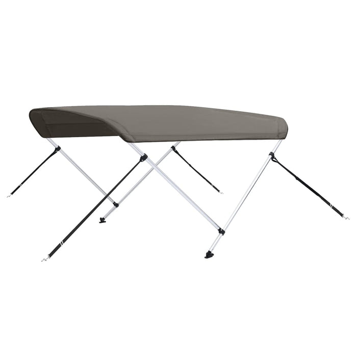 Parasolar barcă Bimini cu 2 arcuri, gri, 180x130x110 cm - WALTI WALTI