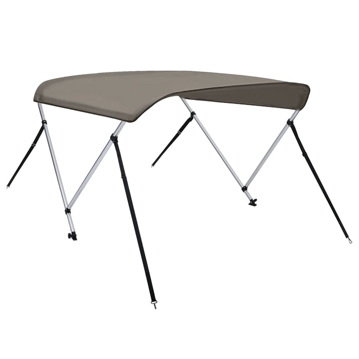 Parasolar barcă Bimini cu 2 arcuri, gri, 180x150x110 cm - WALTI WALTI