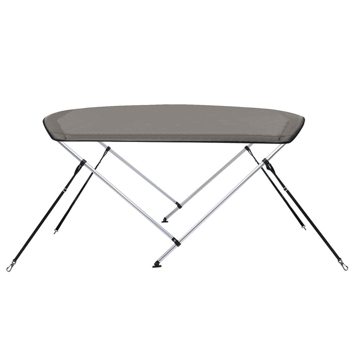 Parasolar barcă Bimini cu 2 arcuri, gri, 180x150x110 cm - WALTI WALTI