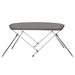Parasolar barcă Bimini cu 2 arcuri, gri, 180x150x110 cm - WALTI WALTI
