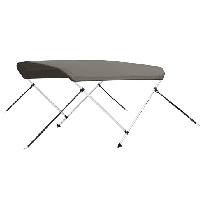 Parasolar barcă Bimini cu 2 arcuri, gri, 180x150x110 cm - WALTI WALTI