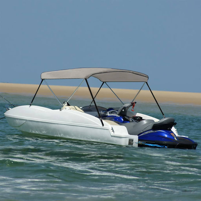 Parasolar barcă Bimini cu 2 arcuri, gri, 180x150x110 cm - WALTI WALTI