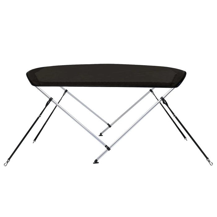 Parasolar barcă Bimini cu 2 arcuri, negru, 150x120x110 cm - WALTI WALTI