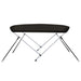 Parasolar barcă Bimini cu 2 arcuri, negru, 150x120x110 cm - WALTI WALTI