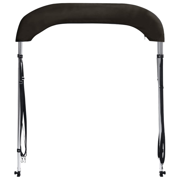 Parasolar barcă Bimini cu 2 arcuri, negru, 180x130x110 cm - WALTI WALTI