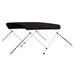 Parasolar barcă Bimini cu 2 arcuri, negru, 180x130x110 cm - WALTI WALTI