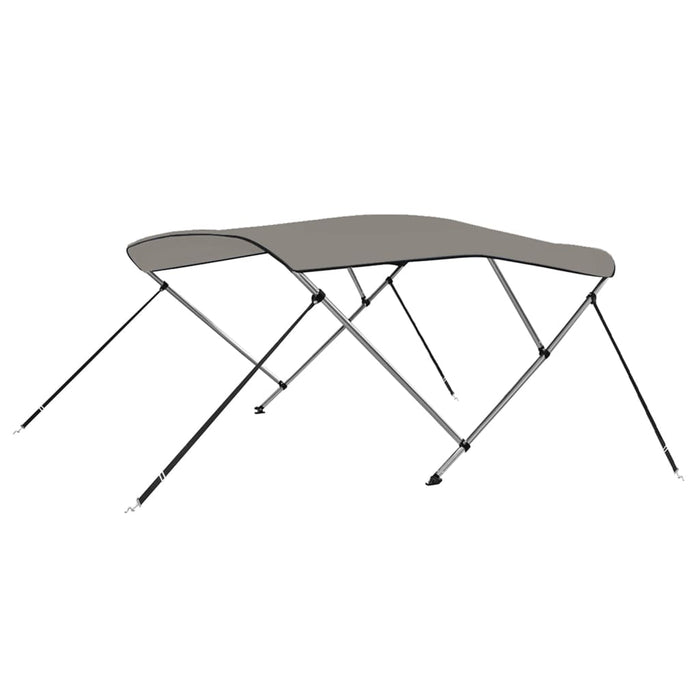 Parasolar barcă Bimini cu 3 arcuri, gri, 183x140x137 cm - WALTI WALTI