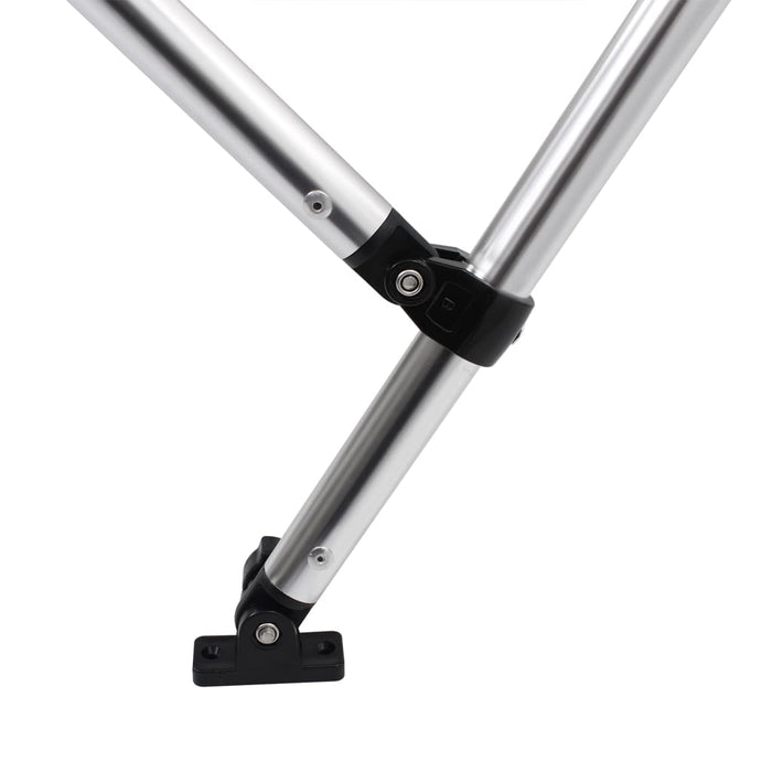 Parasolar barcă Bimini cu 3 arcuri, gri, 183x140x137 cm - WALTI WALTI