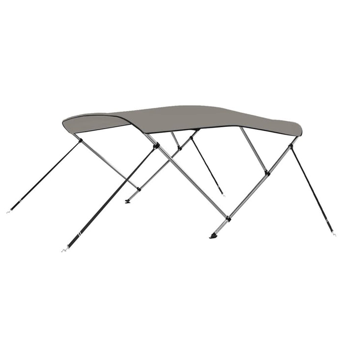 Parasolar barcă Bimini cu 3 arcuri, gri, 183x160x137 cm - WALTI WALTI