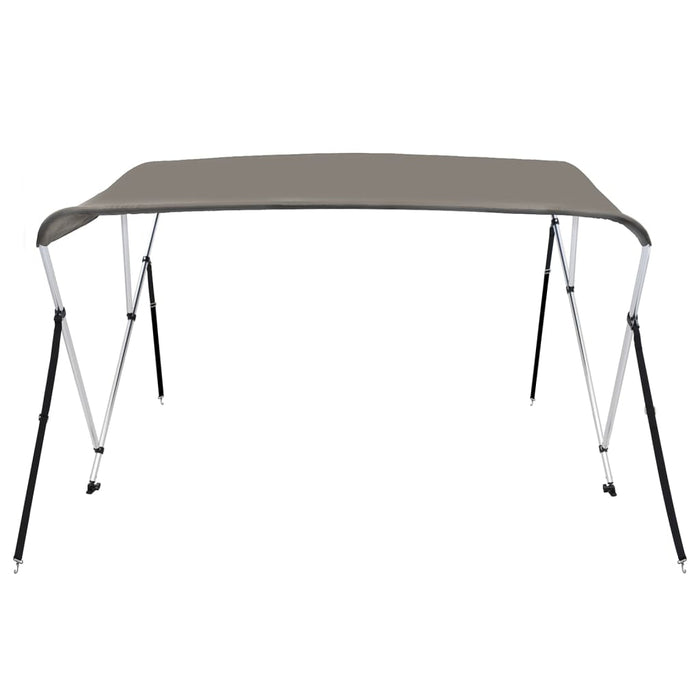 Parasolar barcă Bimini cu 3 arcuri, gri, 183x180x137 cm - WALTI WALTI