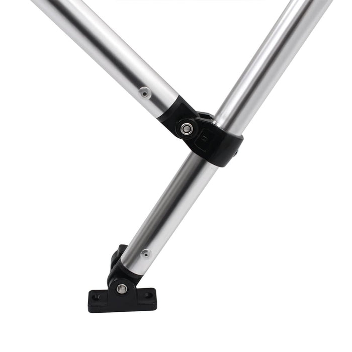 Parasolar barcă Bimini cu 3 arcuri, gri, 183x180x137 cm - WALTI WALTI