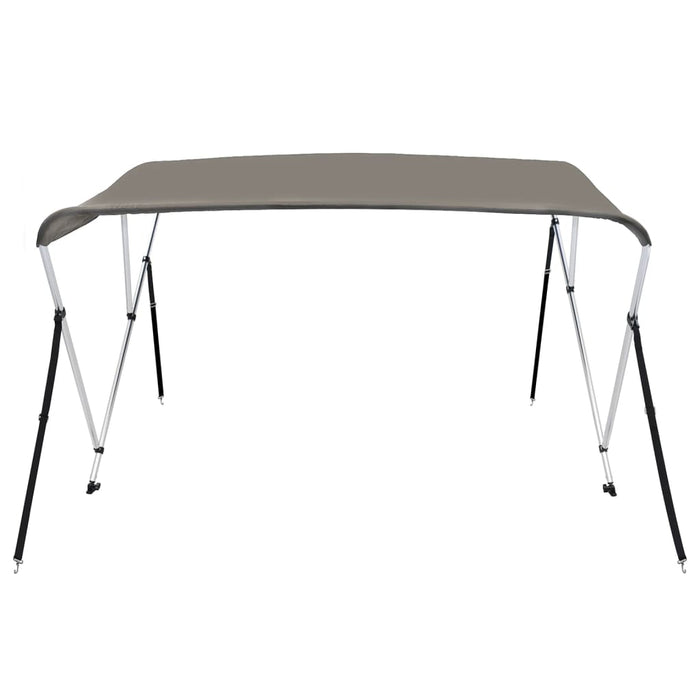 Parasolar barcă Bimini cu 3 arcuri, gri, 183x196x137 cm - WALTI WALTI