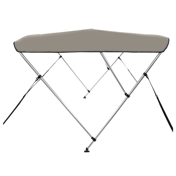 Parasolar barcă Bimini cu 3 arcuri, gri, 183x196x137 cm - WALTI WALTI