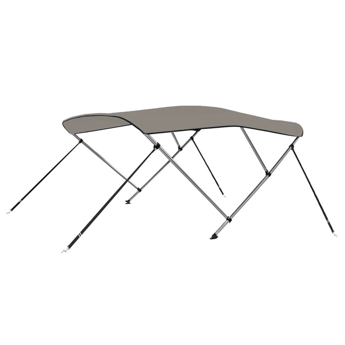 Parasolar barcă Bimini cu 3 arcuri, gri, 183x196x137 cm - WALTI WALTI