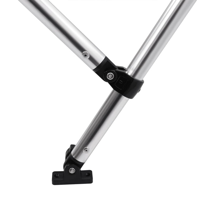 Parasolar barcă Bimini cu 3 arcuri, negru, 183x140x137 cm - WALTI WALTI