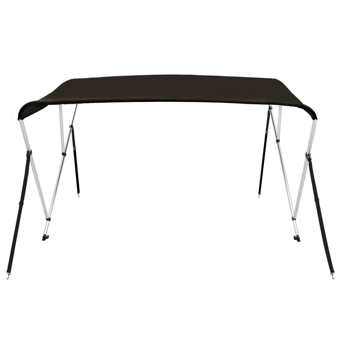 Parasolar barcă Bimini cu 3 arcuri, negru, 183x160x137 cm - WALTI WALTI