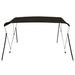 Parasolar barcă Bimini cu 3 arcuri, negru, 183x160x137 cm - WALTI WALTI
