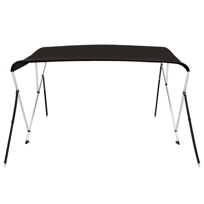 Parasolar barcă Bimini cu 3 arcuri, negru, 183x180x137 cm - WALTI WALTI