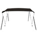 Parasolar barcă Bimini cu 3 arcuri, negru, 183x180x137 cm - WALTI WALTI