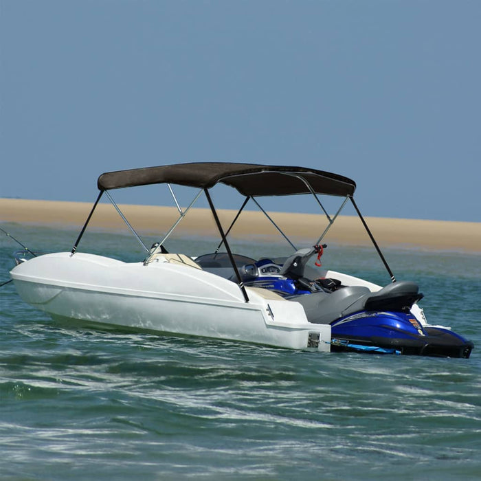 Parasolar barcă Bimini cu 3 arcuri, negru, 183x180x137 cm - WALTI WALTI