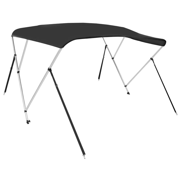 Parasolar barcă Bimini cu 3 arcuri, negru, 183x196x137 cm - WALTI WALTI