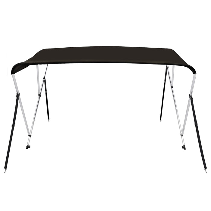 Parasolar barcă Bimini cu 3 arcuri, negru, 183x196x137 cm - WALTI WALTI