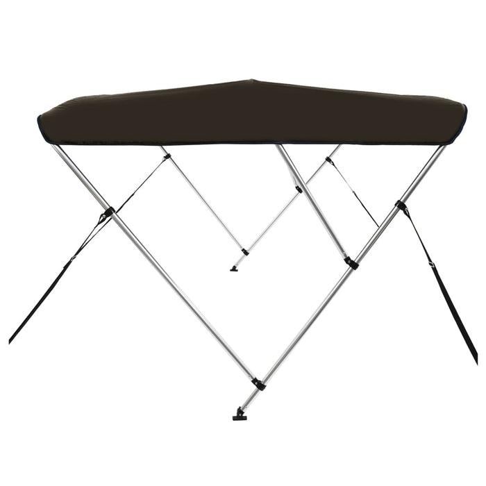 Parasolar barcă Bimini cu 3 arcuri, negru, 183x196x137 cm - WALTI WALTI