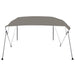 Parasolar barcă Bimini cu 4 arcuri, gri, 243x180x137 cm - WALTI WALTI