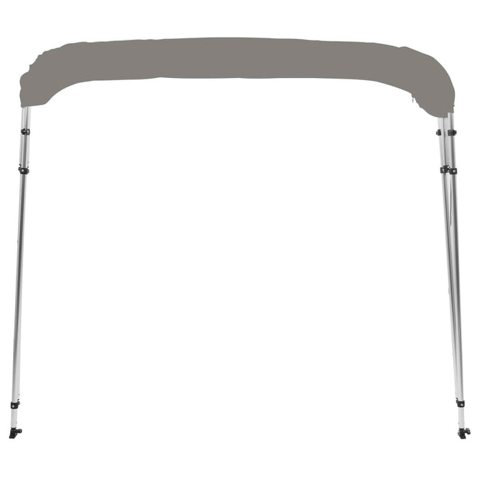 Parasolar barcă Bimini cu 4 arcuri, gri, 243x180x137 cm - WALTI WALTI