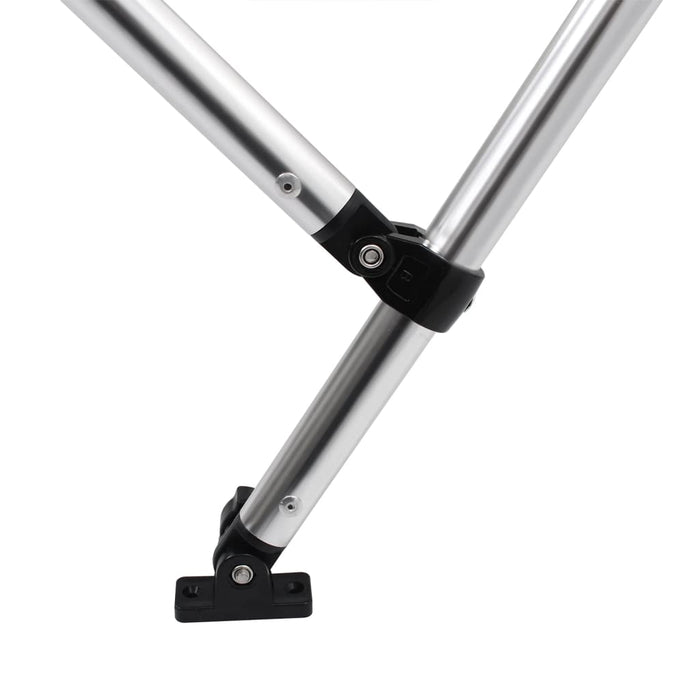 Parasolar barcă Bimini cu 4 arcuri, gri, 243x180x137 cm - WALTI WALTI