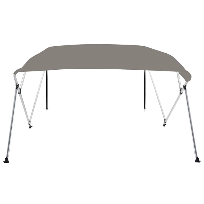 Parasolar barcă Bimini cu 4 arcuri, gri, 243x210x137 cm - WALTI WALTI