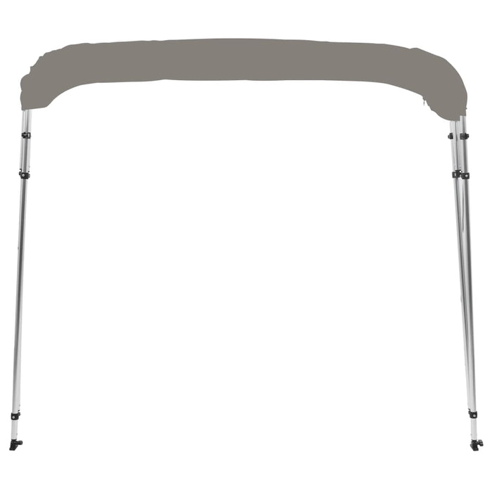 Parasolar barcă Bimini cu 4 arcuri, gri, 243x244x137 cm - WALTI WALTI