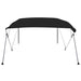 Parasolar barcă Bimini cu 4 arcuri, negru, 243x196x137 cm - WALTI WALTI