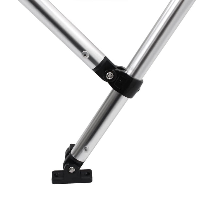 Parasolar barcă Bimini cu 4 arcuri, negru, 243x196x137 cm - WALTI WALTI