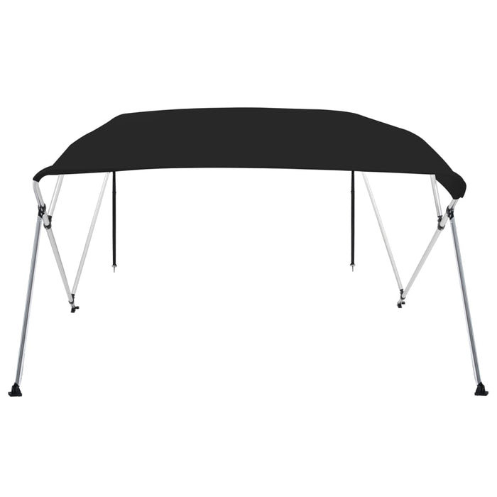 Parasolar barcă Bimini cu 4 arcuri, negru, 243x210x137 cm - WALTI WALTI