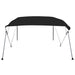 Parasolar barcă Bimini cu 4 arcuri, negru, 243x210x137 cm - WALTI WALTI