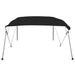 Parasolar barcă Bimini cu 4 arcuri, negru, 243x244x137 cm - WALTI WALTI