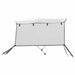 Parasolar Bimini 3 arcuri pereți laterali, 183x(137-152)x137 cm - WALTI WALTI