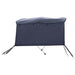 Parasolar Bimini 3 arcuri pereți laterali, 183x(137-152)x137 cm - WALTI WALTI