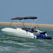 Parasolar Bimini 3 arcuri pereți laterali, 183x(137-152)x137 cm - WALTI WALTI