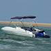 Parasolar Bimini 3 arcuri pereți laterali, 183x(154-167)x137 cm - WALTI WALTI