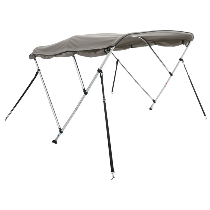 Parasolar Bimini 3 arcuri pereți laterali, 183x(137-152)x137 cm - WALTI WALTI