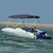 Parasolar Bimini 4 arcuri pereți laterali 243x(230-244)x137 cm - WALTI WALTI