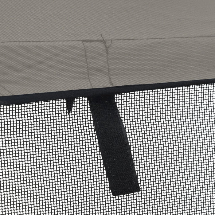 Parasolar Bimini 3 arcuri pereți din plasă 183x(154-167)x137 cm - WALTI WALTI