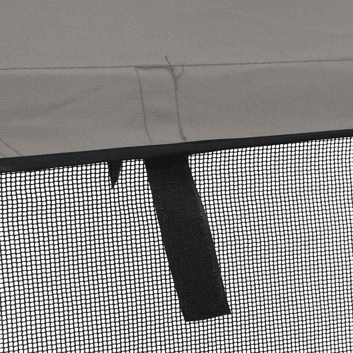 Parasolar Bimini 3 arcuri pereți din plasă 183x(185-198)x137 cm - WALTI WALTI