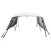 Parasolar Bimini 4 arcuri pereți laterali, 243x(200-213)x137 cm - WALTI WALTI