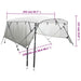 Parasolar Bimini 4 arcuri pereți plasă 243x(230-244)x137 cm - WALTI WALTI