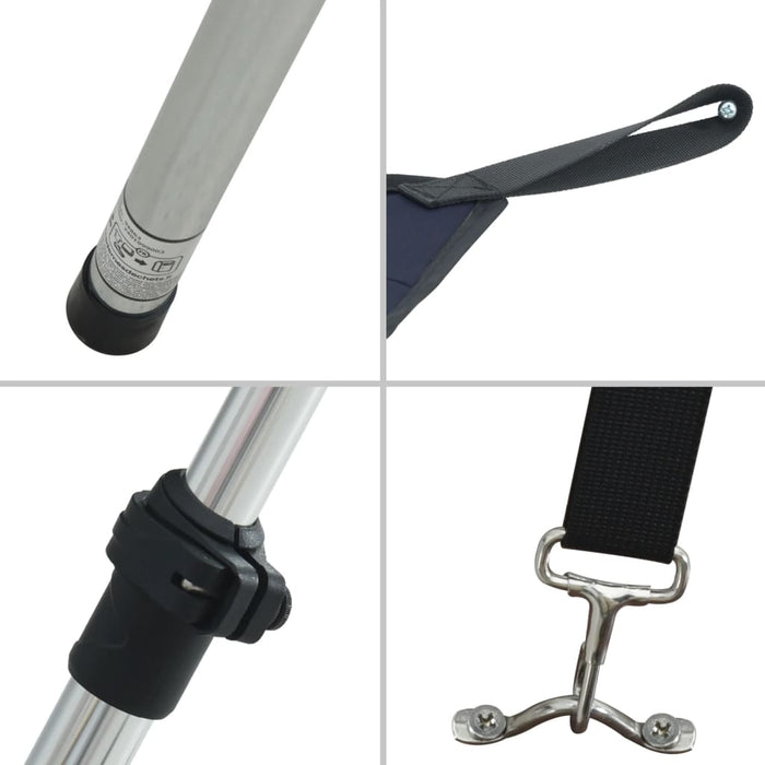 Extensie parasolar T-Top, albastru, 170x170x(115-183) cm WALTI