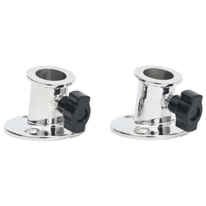 Baza rotundă tub barcă Bimini, 26 mm, 2 buc.,-oțel inoxidabil - WALTI WALTI