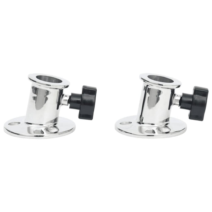 Baza rotundă tub barcă Bimini, 26 mm, 2 buc.,-oțel inoxidabil - WALTI WALTI
